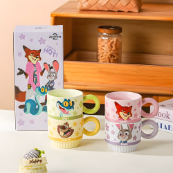Zootopia Porcelain Mug Set 330 ml - 4 Pcs